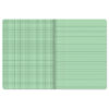 Dual Ruled Composition Book, Green, 1-4 in grid and 3-8 in (wide) 9-3-4" x 7-1-2", 100 Sheets, Pack of 6