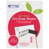 Dry Erase Sheets, 8.5" x 11" Plain, Pack of 5