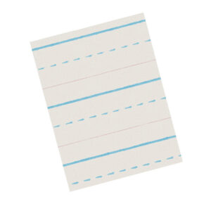 Newsprint Handwriting Paper, Dotted Midline, Grade 2, 1-2" x 1-4" x 1-4" Ruled Long, 10.5" x 8", 500 Sheets Per Pack, 3 Packs