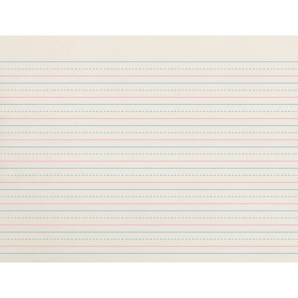 Newsprint Handwriting Paper, Dotted Midline, Grade 2, 1-2" x 1-4" x 1-4" Ruled Long, 10.5" x 8", 500 Sheets Per Pack, 3 Packs