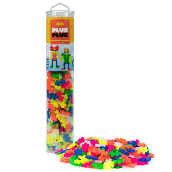 Building Blocks 240-Piece Tube, Neon