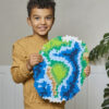 Building Blocks Puzzle By Number, Earth, 800 Piece