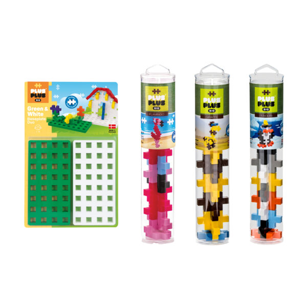 Building Blocks Big Zoo Tubes & Baseplate Bundle