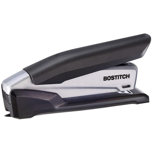 One-Finger Desktop Stapler, Black-Gray