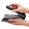 One-Finger Desktop Stapler, Black-Gray