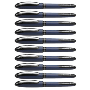 One Business Rollerball Pens, 0.6mm, Black, Pack of 10