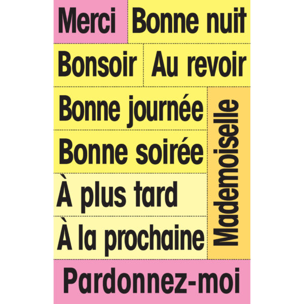 French High-Frequency Vocab Card Set