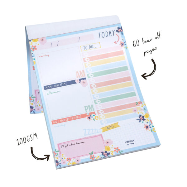 Daily Planner Pad - Ditzy Floral - Pack 6