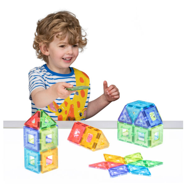 KinderMag Starter Set, Translucent, 48 Pieces