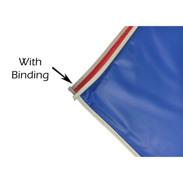 Basic Mat, 1in Thick, Red-Blue with Gray Binding, Pack of 2