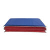 Basic Mat, 1in Thick, Red-Blue with Gray Binding, Pack of 2