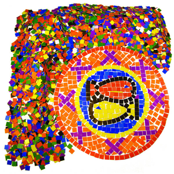 Double Color Mosaic Squares, 3-8", 10,000 Squares