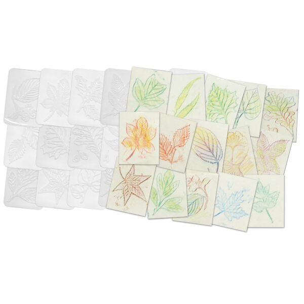 Leaf Rubbing Plates, 16 Per Pack, 2 Packs