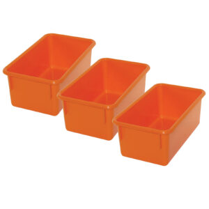 Stowaway Tray no Lid, Orange, Pack of 3