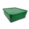 Double Stowaway Tray with Lid, Green