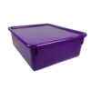 Double Stowaway Tray with Lid, Purple