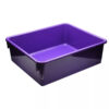 Double Stowaway Tray with Lid, Purple