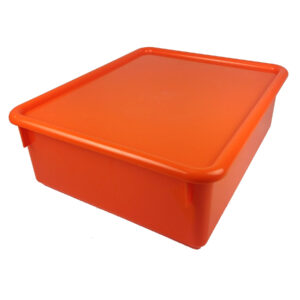 Double Stowaway Tray with Lid, Orange