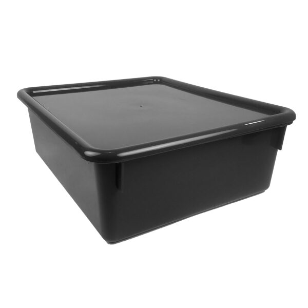 Double Stowaway Tray with Lid, Black