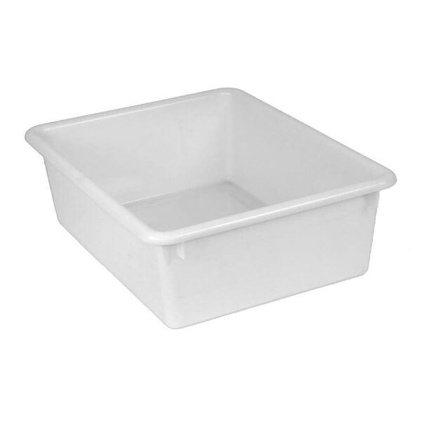 Double Stowaway Tray Only, White, Pack of 3