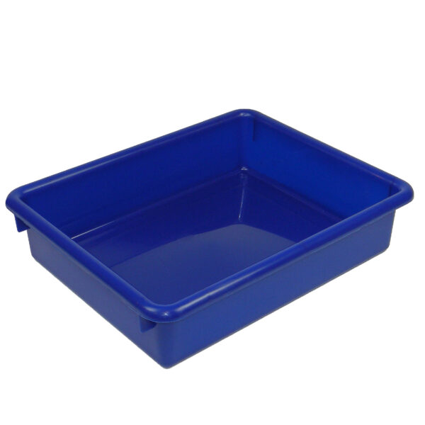 Stowaway 3" Letter Tray no Lid, Blue, Pack of 3