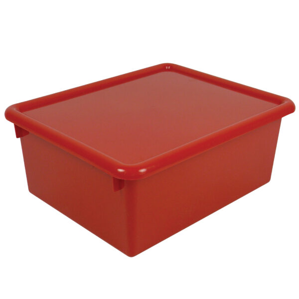 Stowaway 5" Letter Box with Lid, Red, Pack of 2