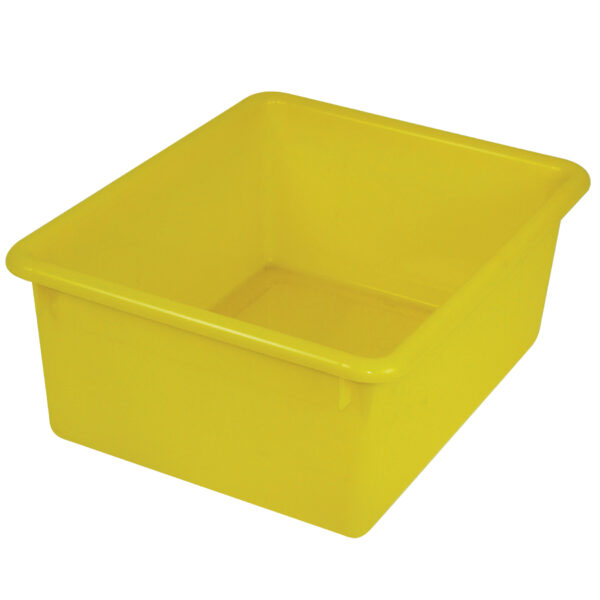 Stowaway 5" Letter Box no Lid, Yellow, Pack of 3