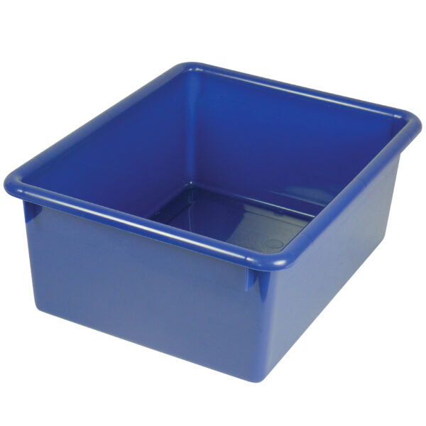 Stowaway 5" Letter Box no Lid, Blue, Pack of 3