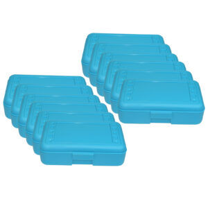 Pencil Box, Turquoise, Pack of 12