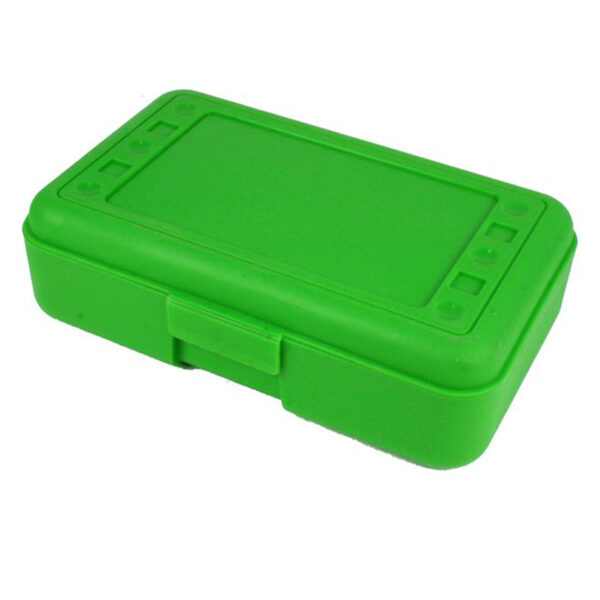 Pencil Box, Lime Opaque, Pack of 12