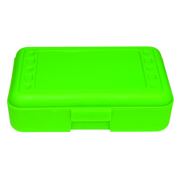 Pencil Box, Lime Opaque, Pack of 12