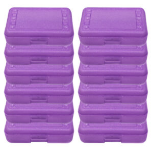 Pencil Box, Purple Sparkle, Pack of 12