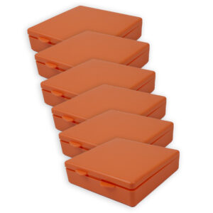 Micro Box, Orange, Pack of 6