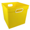 Cube Bin, Yellow, Pack of 3