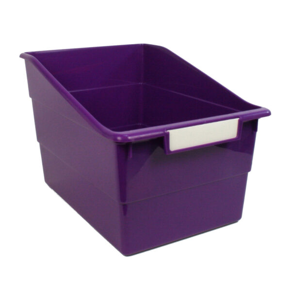 Tattle Wide Shelf File, Purple, Pack of 3