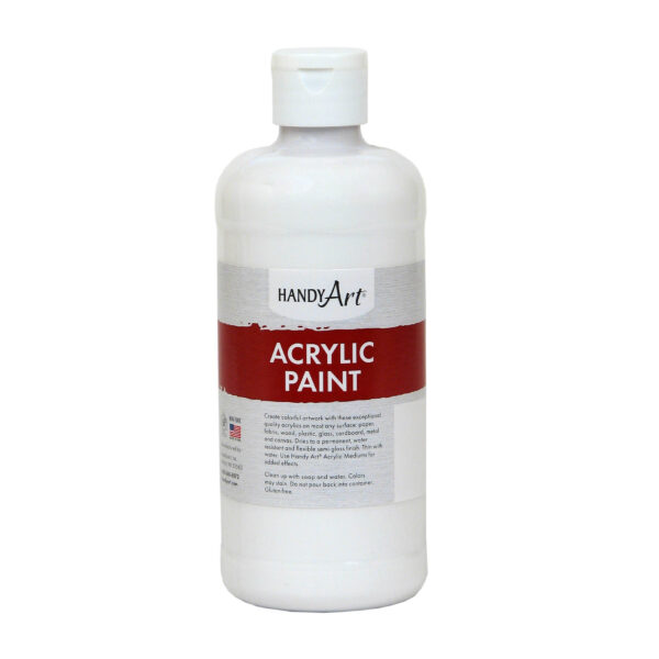 Acrylic Paint 16 oz, Titan White, Pack of 3