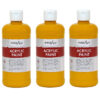 Acrylic Paint 16 oz, Deep Yellow, Pack of 3