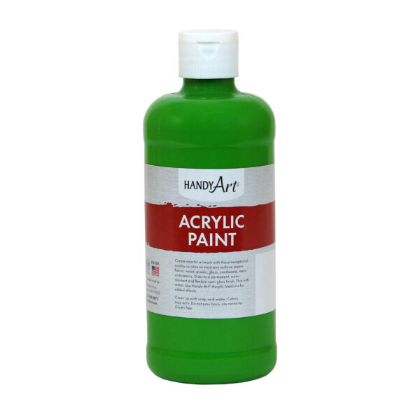 Acrylic Paint 16 oz, Light Green, Pack of 3