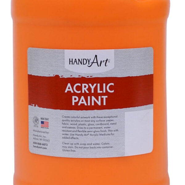 Acrylic Paint Half Gallon, Chrome Orange