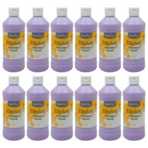 Little Masters Tempera Paint 16 oz., Light Purple, Pack of 12