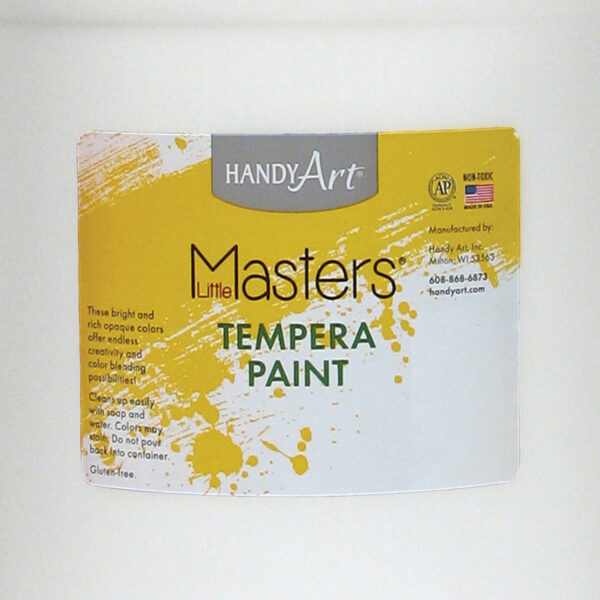 Little Masters Tempera Paint, White, Gallon