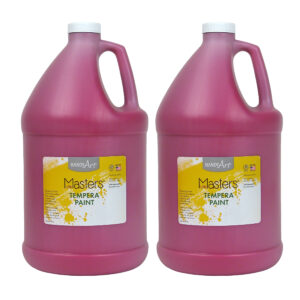 Little Masters Tempera Paint, Magenta, Gallon, Pack of 2