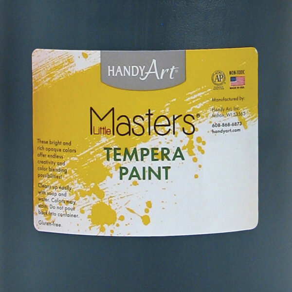 Little Masters Tempera Paint, Black, Gallon