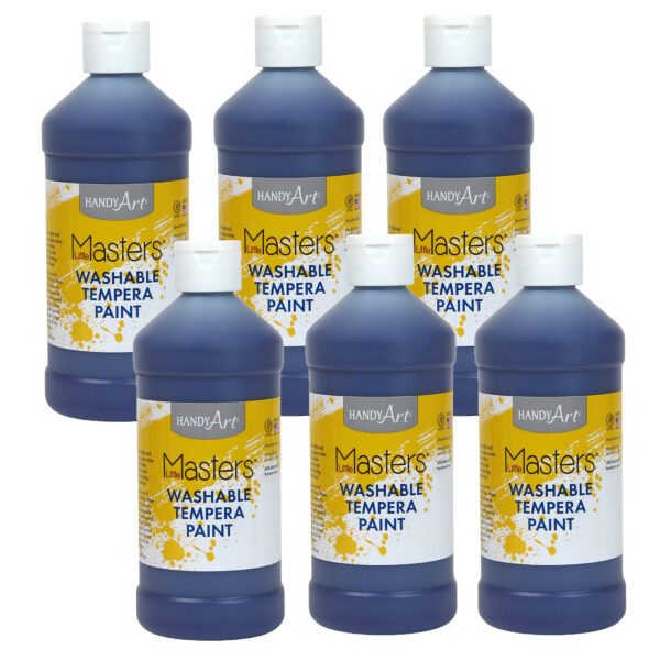 Little Masters Washable Paint, Violet, 16 oz., Pack of 6