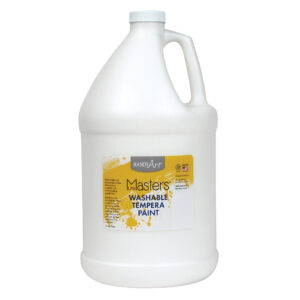 Little Masters Washable Tempera Paint, White, Gallon