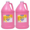 Little Masters Washable Tempera Paint, Pink, Gallon, Pack of 2