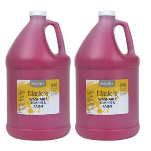 Little Masters Washable Tempera Paint, Magenta, Gallon, Pack of 2