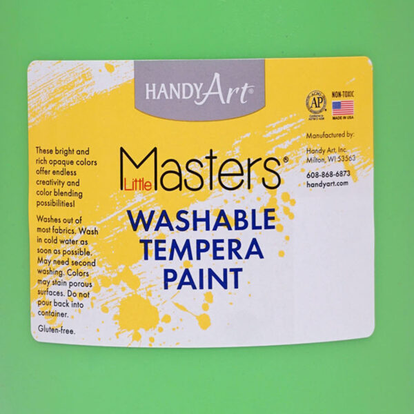 Little Masters Washable Tempera Paint, Light Green, Gallon