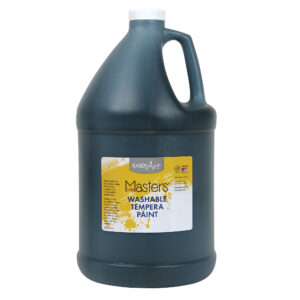 Little Masters Washable Tempera Paint, Black, Gallon