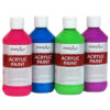 Fluorescent Acrylic Paint, 8 oz, Set of 8